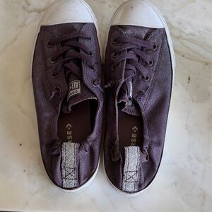 Converse Kids Sneakers in Purple and White